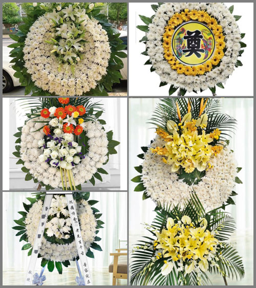 江苏泰州靖江市西来镇普福村花圈速递
